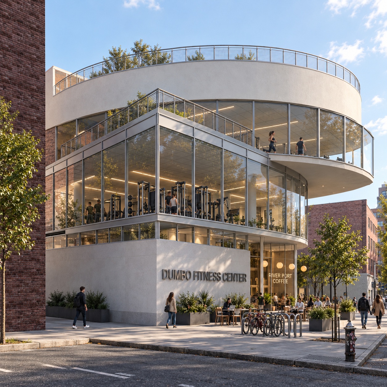Dumbo Gym concept — main exterior